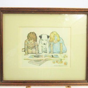 Vintage Jessica Wilcox Smith Framed Lithograph